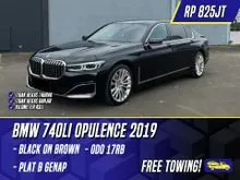 2019 BMW 740Li 3.0 Opulence Sedan Black on Brown Hitam 740i Li