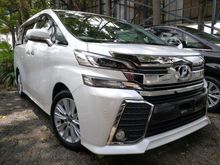 2016 Toyota Vellfire 2.5 ZA NEWCAR WHITE OFFER UNREG