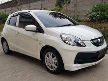 Brio e cvt 1300 cc NIK 2013 pemakaian 2013 build up CBU orchid white low km 20.000 full original antik simpanan NOPOL D bandung ex wanita NO PR