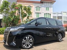 2018 Toyota Alphard 2.5 G Van Wagon New Model Nik18 Black On Beige Km8000 Antik Pilot Seat PBD Heater Seat 4Cam TDP.325JT