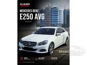2014 Mercedes-Benz E250 2.0 Avantgarde Sedan Facelift White on Brown Putih Mercy E 250 AVG