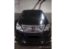 2012 Toyota Alphard 2.4 G G MPV Black on Beige Pilot Seat Service Record