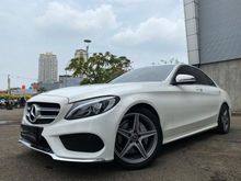 2017 Mercedes-Benz C200 2.0 AMG Sedan W205 White On Black TOTAL DP 150JT HARGA NEGO LIKE NEW #CECILIAAUTO