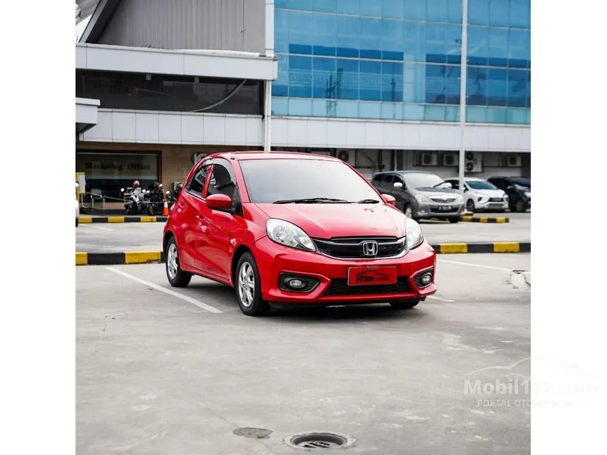 Jual Mobil Honda Brio 2018 Satya E 1.2 di Jawa Barat Automatic Hatchback Merah Rp 126.000.000