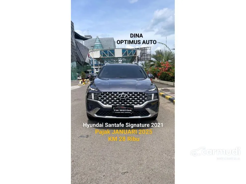 Jual Mobil Hyundai Santa Fe 2021 CRDi Signature 2.2 di Banten Automatic SUV Biru Rp 540.000.000
