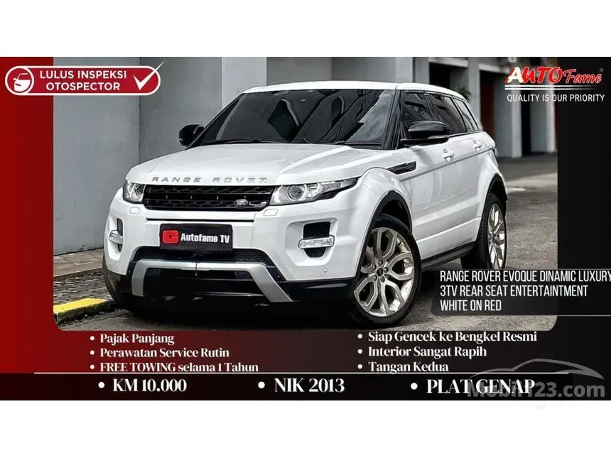 2013 Land Rover Range Rover Evoque Dynamic Luxury Si4 SUV
