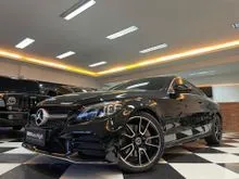 2018 Mercedes-Benz C300 2.0 AMG Coupe Nik2018 New Profile Black On Saddle Tan Km29rb Sunroof Speedo Digital PBD #AUTOHIGH #BEST DEAL