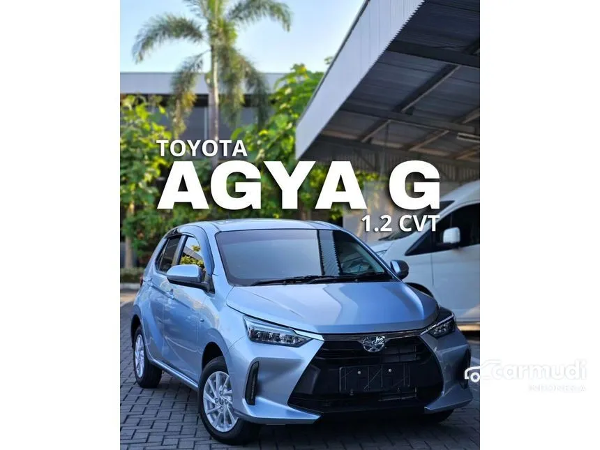 Jual Mobil Toyota Agya 2024 G 1.2 di Jawa Barat Automatic Hatchback Silver Rp 195.050.000