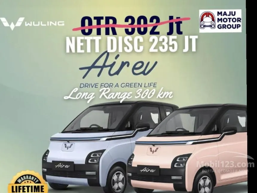 Jual Mobil Wuling EV 2024 Air ev Charging Pile Long Range di Jawa Barat Automatic Hatchback Lainnya Rp 235.000.000