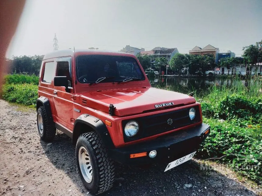Jual Mobil Suzuki Katana 1988 1.0 di Jawa Timur Manual Jeep Marun Rp 55.000.000