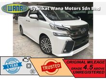 3 YRS WRTY 2017 Toyota Vellfire 2.5 ZG ORI FULL LEATHER NEGOTIABLE