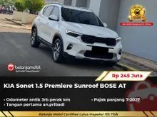 2023 KIA Sonet 1.5 Premiere SUV Sunroof BOSE AT Putih NIK 2023 [ ODO 3RB PERAK KM