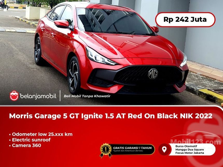 Jual Mobil MG 5 2022 GT Ignite 1.5 di DKI Jakarta Automatic Sedan Merah ...