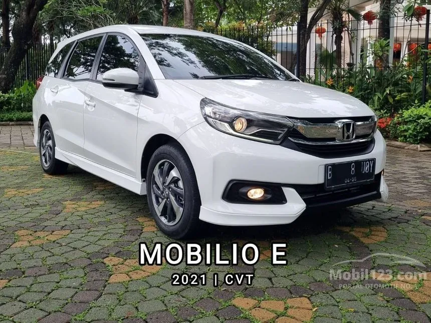 Jual Mobil Honda Mobilio 2021 E 1.5 di Banten Automatic MPV Putih Rp 169.000.000