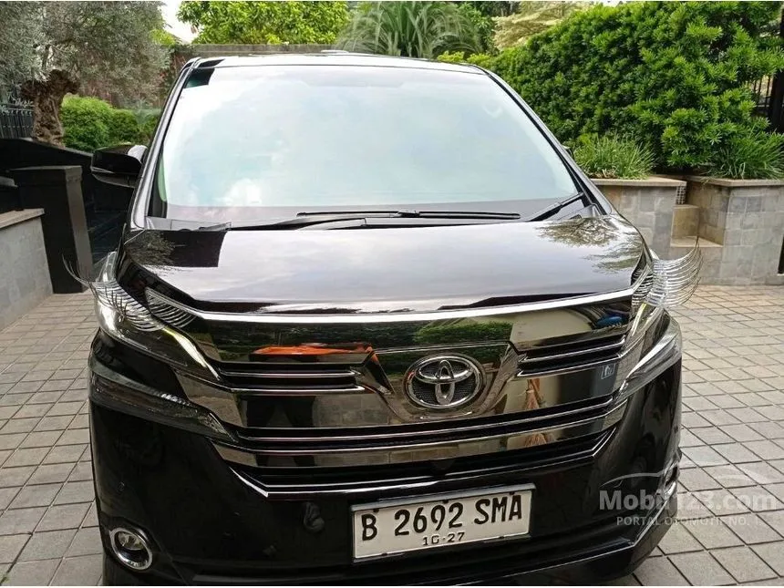 Jual Mobil Toyota Vellfire 2015 G 2.5 di DKI Jakarta Automatic Van Wagon Hitam Rp 595.000.000