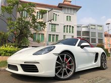 2016 Porsche Boxster 3.4 S Convertible Reg.2017 Facelift 718 S Turbo White On Red Top Red Km6000 Full Opt ATPM Wrnty TDP.500JT