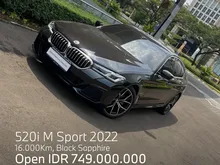 2022 BMW 520i 2.0 M Sport Sedan.BARU 16.000KM. BUKAN MILES. SUDAH TERBUKTI YANG TERBAIK. ANTIK SPORTY PASTI NYAMAN