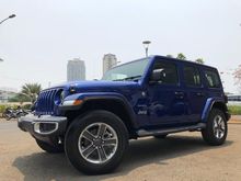 2018 Jeep Wrangler 2.0 Sahara Unlimited SUV AT Vivid Blue On Black 4Doors TDP675JT Kondisi Mulus Seperti Baru