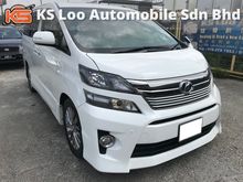 2014/2017 Toyota Vellfire 2.4 Golden Eyes (A) GE2 - PUSH START KEYLESS - SUNROOF MOONROOF - POWER DOOR POWER BOOT - COOLBOX - LEATHER SEAT