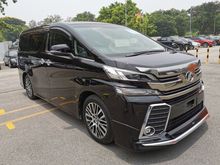 2015 Toyota Vellfire 2.5ZG MODELISTA SPOILER ROOF MONITOR UNREGISTERED