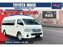 2024 Toyota Hiace 3.0 Commuter Van DIESEL 16 Seater MT 2025 LOW KM.4RB & GOOD CONDITION