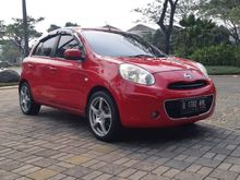 (Tdp 9jt)Nissan March 1.2L Hatchback AT 2012 Red Termurah di 123.com