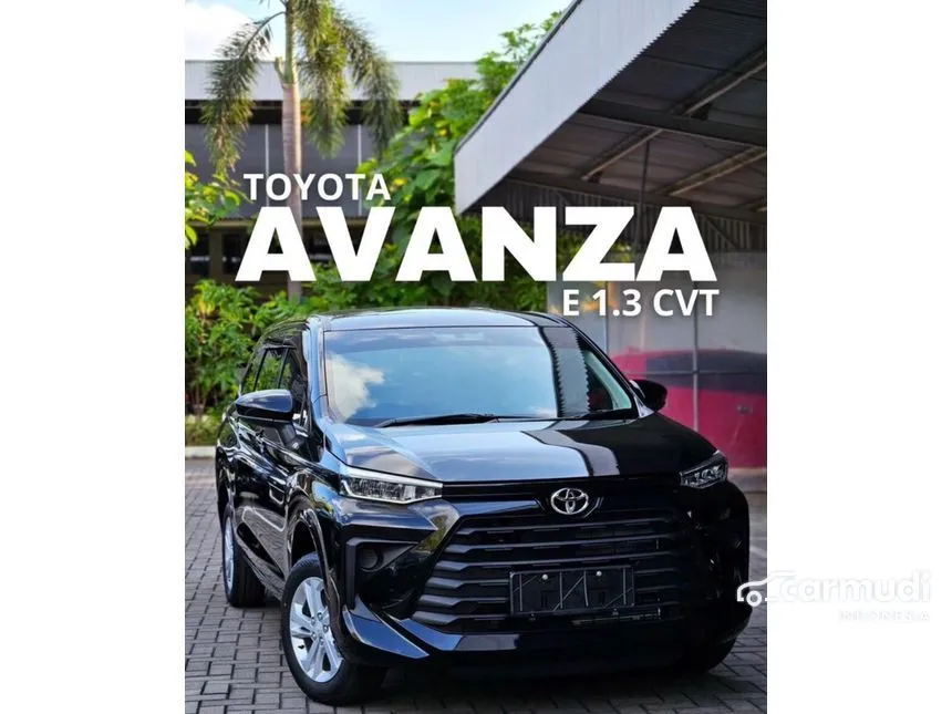 Jual Mobil Toyota Avanza 2024 E 1.3 di Banten Manual MPV Hitam Rp 228.800.000