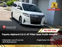 2019 Toyota Alphard 2.5 G MPV AT Pilot Seat Putih 2019/2020 [ GARANSI 5TH ]