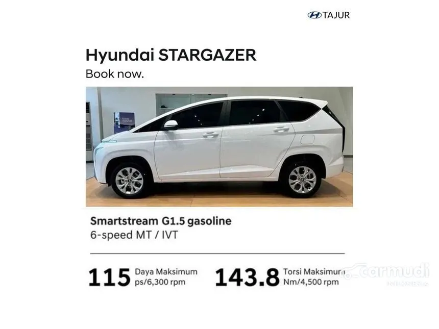 Jual Mobil Hyundai Stargazer 2024 Essential 1.5 di Banten Automatic Wagon Hitam Rp 250.000.000