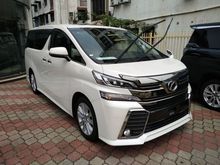 2015 TOYOTA VELLFIRE 2.5 Z-SPEC SUNROOF ( 2 WHEEL ) 4 STAR UNREG