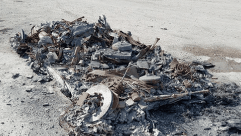 Ferrari 458 Spider Hancur Terbakar Ditawarkan di Situs Jual Beli
