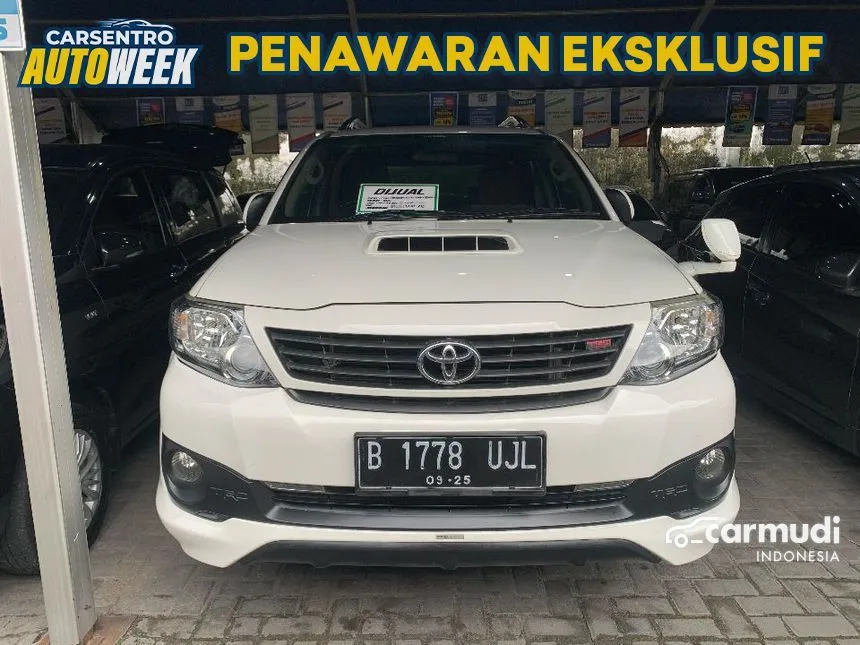 Jual Mobil Toyota Fortuner 2015 G 2.5 di Yogyakarta Automatic SUV Putih Rp 307.000.000
