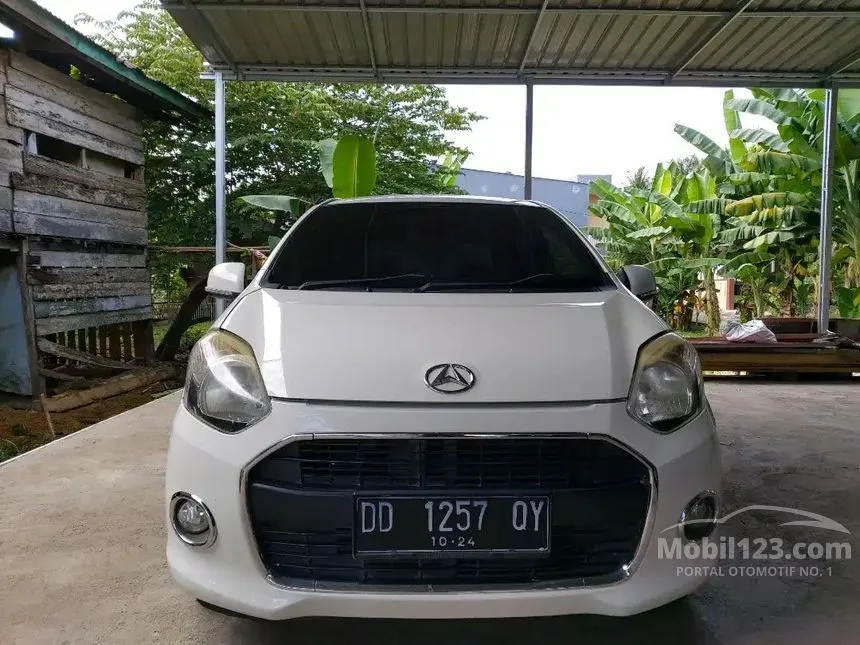 Jual Mobil Daihatsu Ayla 2014 X 1.0 di Sulawesi Selatan Automatic Hatchback Putih Rp 89.000.000