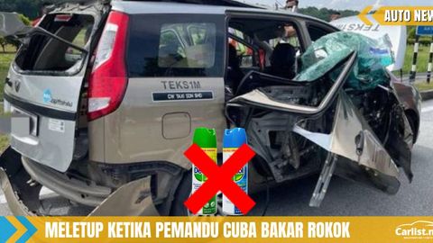 Teksi Proton Exora Meletup Ketika Dipandu – Gas Cecair Pembasmi Kuman Bocor Jadi Punca