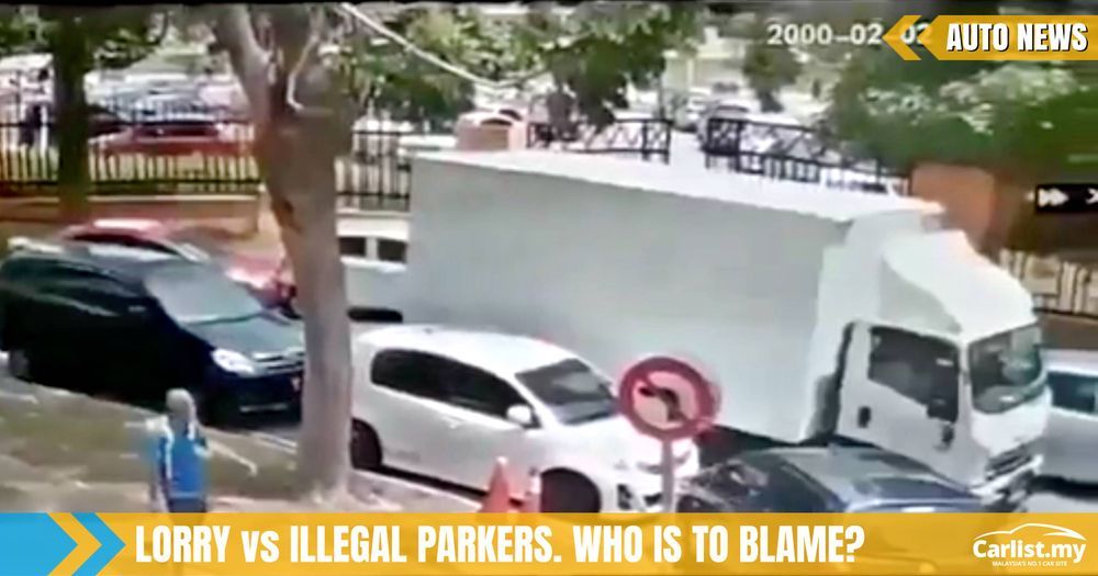 Lorry Rams Through 10 Illegally Parked Cars In Putrajaya