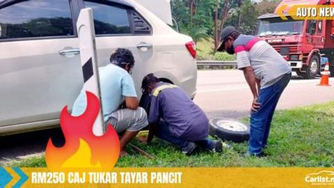 RM250 Caj Bagi Khidmat Tukar Tayar Pancit