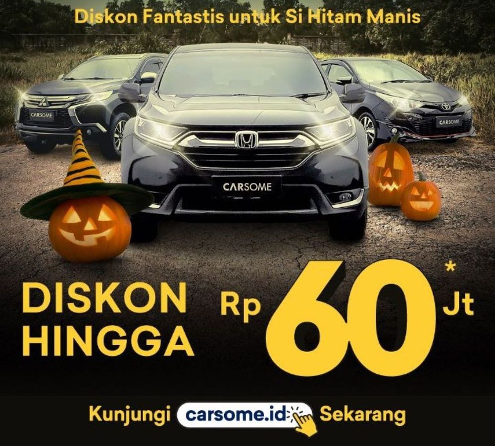 Promo Diskon 60 Juta buat Beli Mobil Bekas Warna Hitam di CARSOME