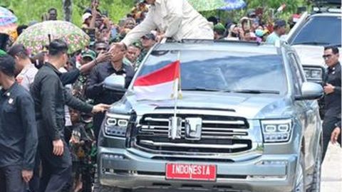 Penampakan Mobil China GWM Tank 500 yang Dipakai Prabowo di Merauke