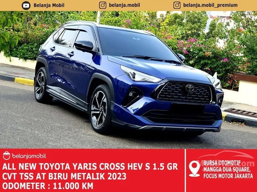 Jual Mobil Toyota Yaris Cross 2023 S HEV GR Parts Aero Package 1.5 di DKI Jakarta Automatic Wagon Biru Rp 354.000.000
