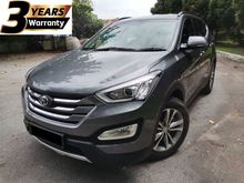 2016 Hyundai Santa Fe 2.4 Premium SUV /3 YEARS WARRANTY/AUTO CRUISE / FULL LEATHER SEAT / 7 SEATER CAR / AUTO HOLD / ORIGINAL CONDITION / 9 YEARS LOAN