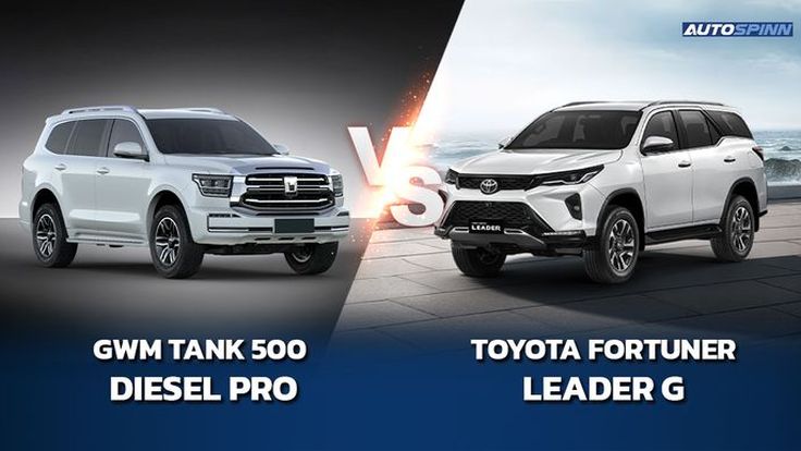 เปรียบเทียบ Tank 500 Diesel Pro กับ Fortuner Leader G ราคาเท่ากัน ซื้อรุ่นไหนดี ?