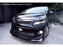 (UNREG 2013 ) Toyota Vellfire 2.4 Golden Eye 2- Cooler box -Full Alpine DVD player Alpine monitor Local KL AP