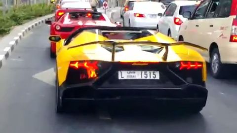 VIDEO: Watch The Moment A Driver Sets Fire To A Lamborghini Aventador LP 720-4 50° Anniversario