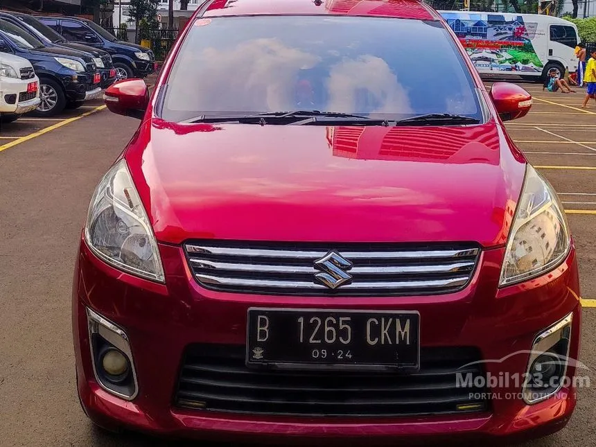 Jual Mobil Suzuki Ertiga 2013 GX 1.4 di Banten Manual MPV Merah Rp 110.000.000