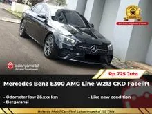 2022 Mercedes-Benz E300 2.0 AMG Line Sedan W213 CKD Facelift AT Hitam NIK 2022 [ LOW KM ]