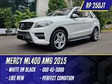 2015 Mercedes-Benz ML400 3.0 SUV White on Black Putih ML 400 Mercy
