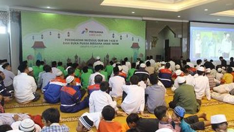 Pertamina Lubricants Berbuka Puasa dengan Ratusan Anak Yatim