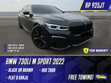 2022 BMW 730Li 2.0 M Sport Sedan Black on Brown Hitam MSport 730 Li 730i