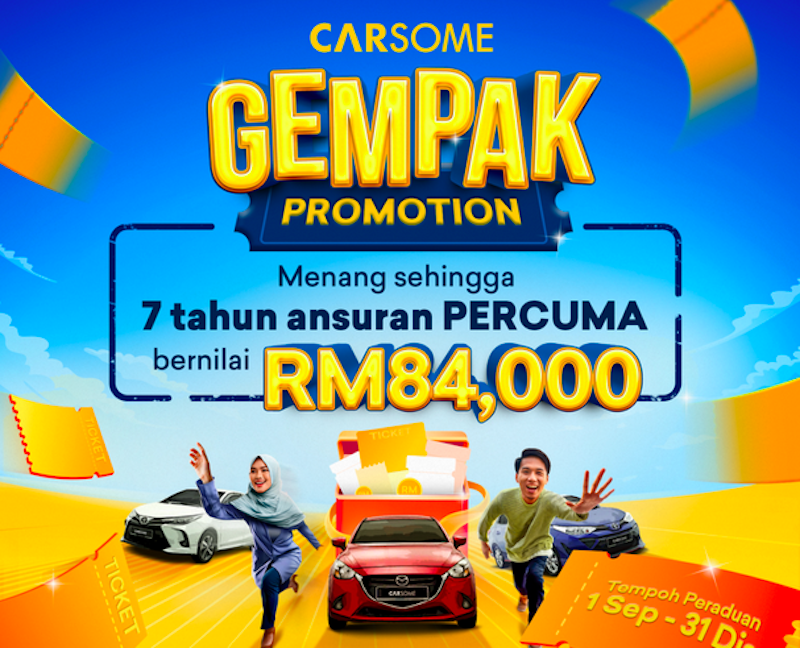 CARSOME Gempak Promotion: Win Free Car Instalments for Up to 7 Years! - Auto News | Carlist.my