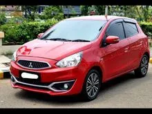 2017 Mitsubishi Mirage 1.2 EXCEED Hatchback merah km 11 ribuan cash kredit proses bisa dibantu